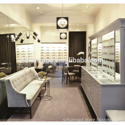 Modern sunglass counter display showcase professional manufacturer